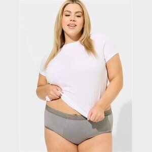 Torrid - Leakproof Mid-Rise Hipster Panty in Sharkskin Grey​​​